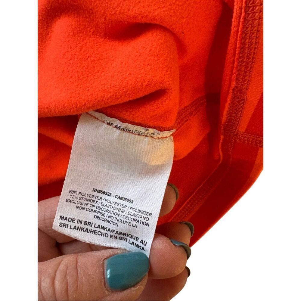 Nike Pro orange striped fitted long sleeve shirt - S - Picture 8 of 8